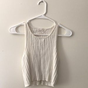 silence + noise ribbed tank top